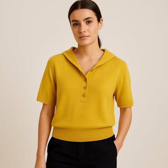 Yellow Women's Sweater - Picture 2 of 6